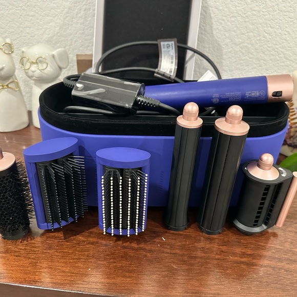Blue and Black Hair Styling Set